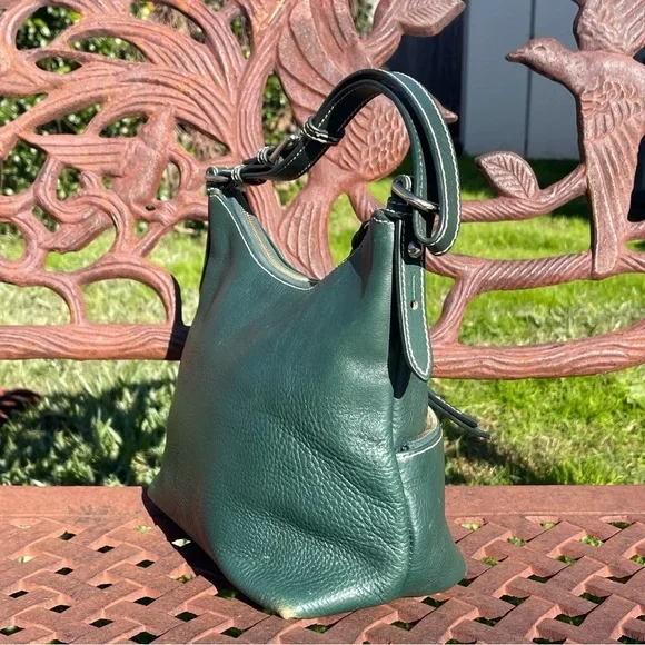 Vintage Dooney & Bourke Alyssa Saffiano Leather Shoulder Bag - Picture 5 of 12